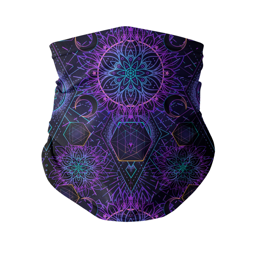Sacred Geometry Mandala Lotus Neck Gaiter