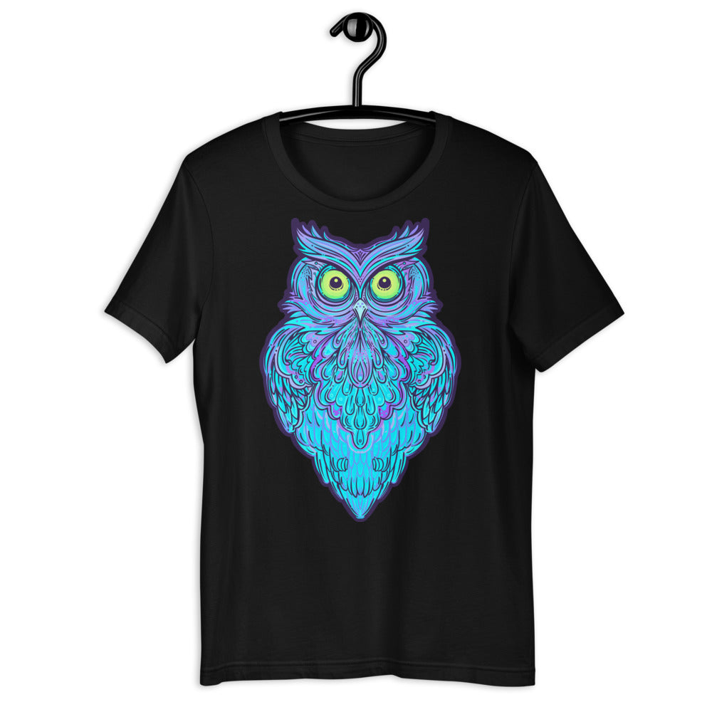 Psychedelic Owl Short-Sleeve Unisex T-Shirt
