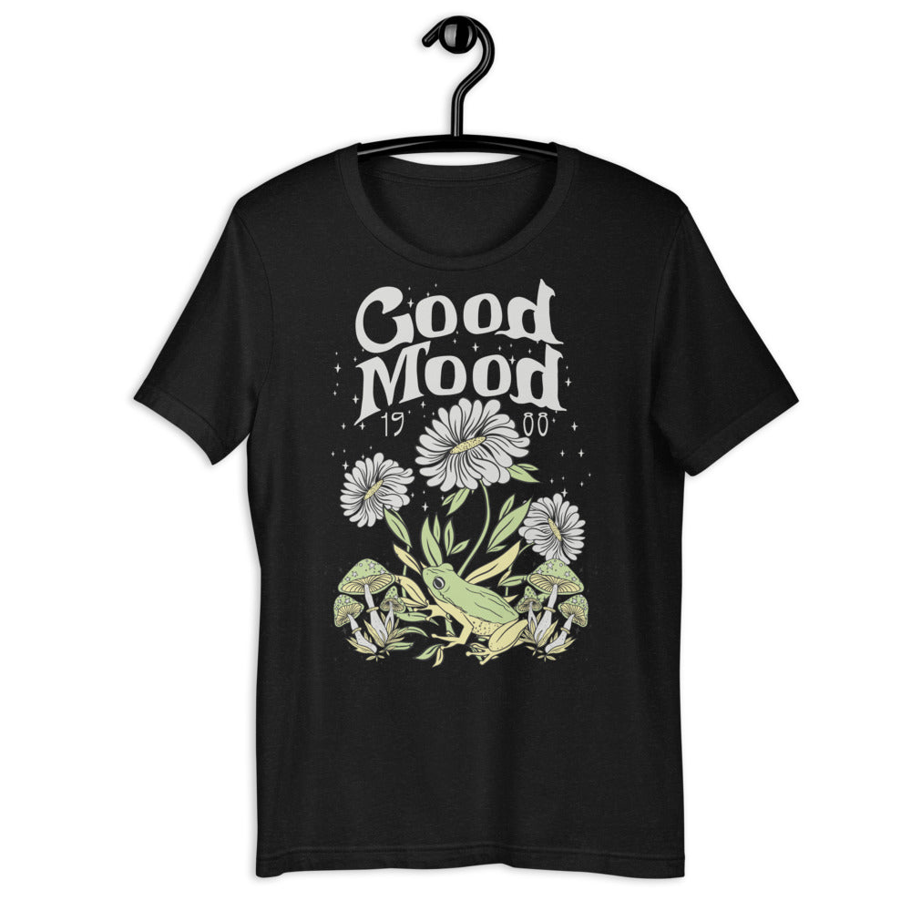 Good Mood Mushroom Frog Short-Sleeve Unisex T-shirt