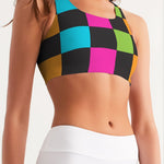 80s Retro Pop Women's Seamless Sports Bra