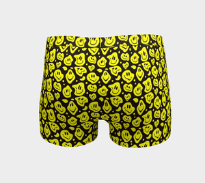 Drippy Smiley Faces Rave Boyshorts