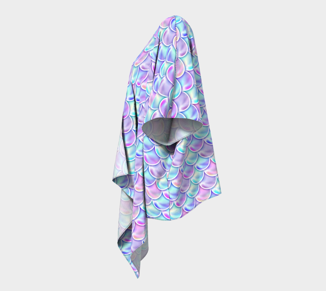 Holographic Mermaid Scales Kimono Robe - Mind Gone