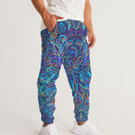 Psychedelic Blue Love Men's Track Pants