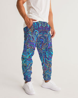 Psychedelic Blue Love Men's Track Pants