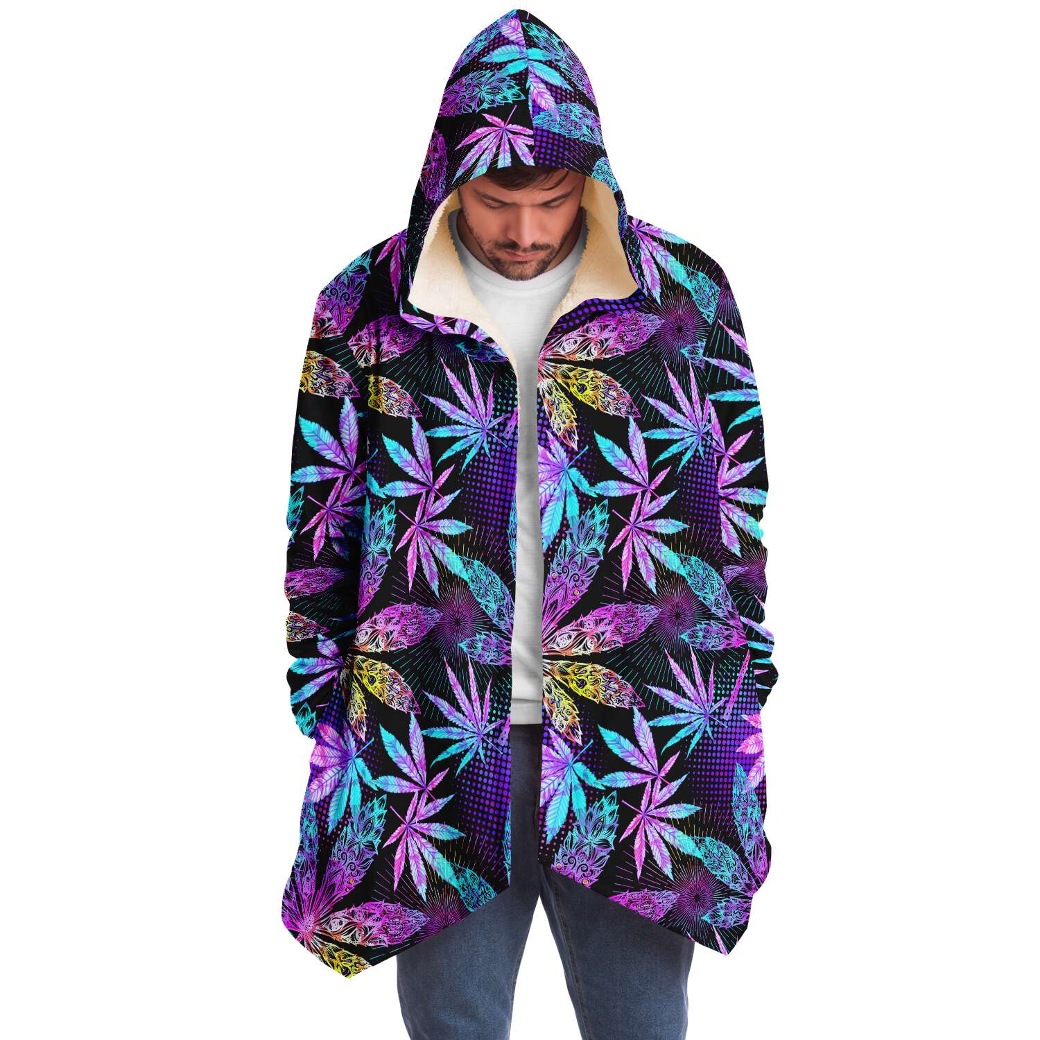 Trippy Cannabis Psychedelic Festival Cloak