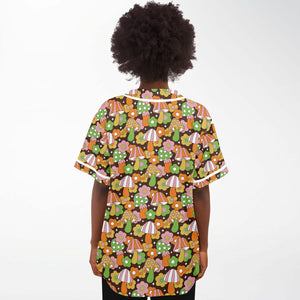 Hippie Mushroom Cottagecore Baseball Jersey