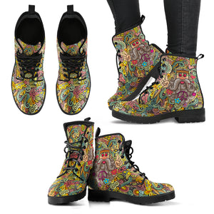 Hippie Vibes Vegan Leather Boots - Mind Gone