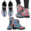 Winter Floral Combat Boots - Mind Gone
