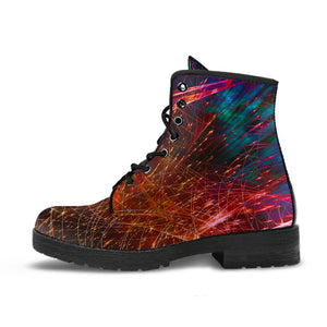 Big Bang Explosion Combat Boots - Vegan Friendly Leather - Mind Gone