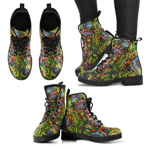 Hippie Green Women's Leather Boots - Mind Gone