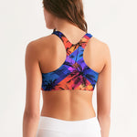 Tropical Sunset Palms Women's Seamless Sports Bra