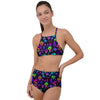 Magic Mushroom Glow High Waist Tankini Set