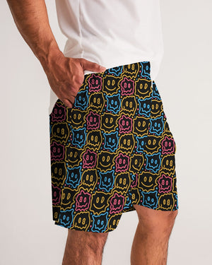 Drippy Smiley Faces Men's Jogger Shorts