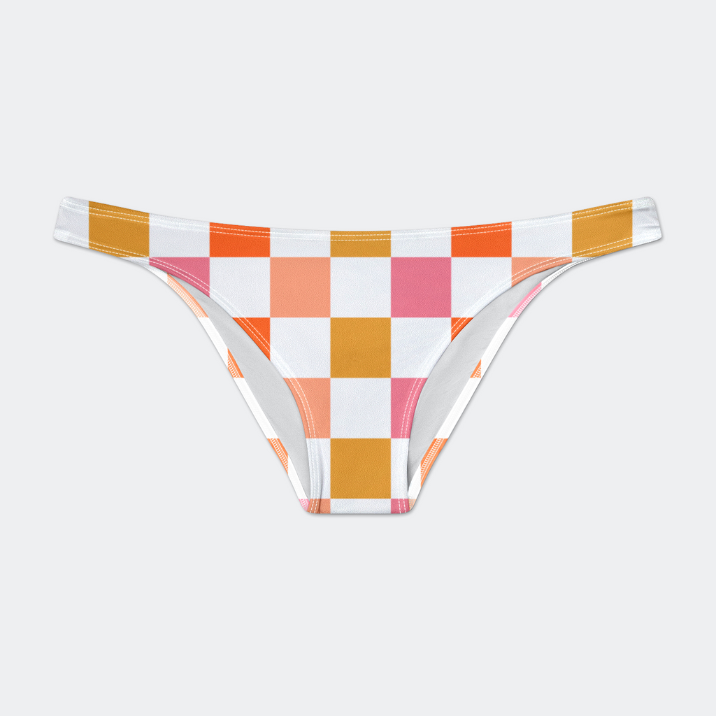 Groovy Retro Checkered Bikini Brief