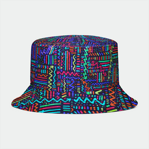 Psychedelic Cyber Trip Bucket Hat