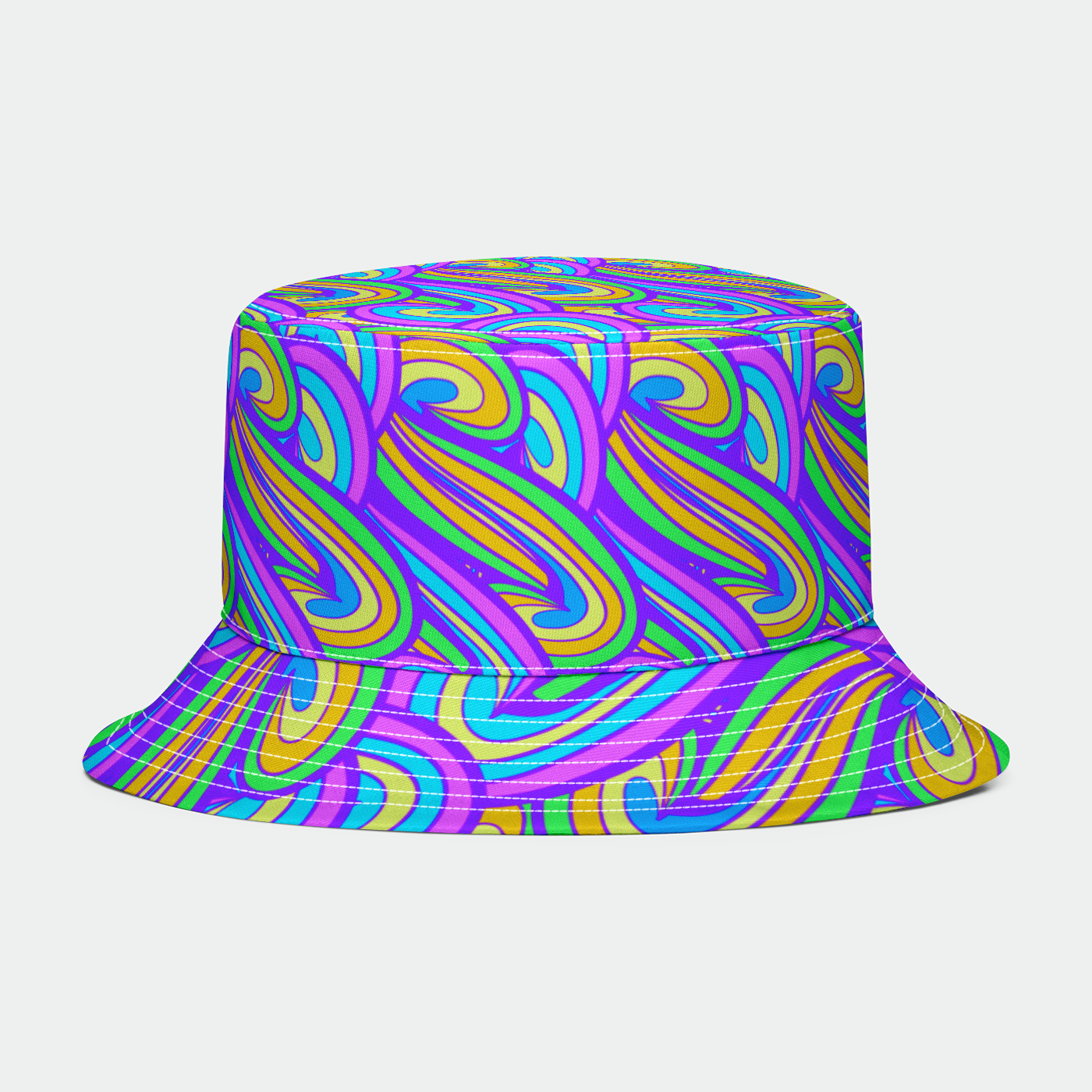 Psychedelia Wavy Drip Bucket Hat