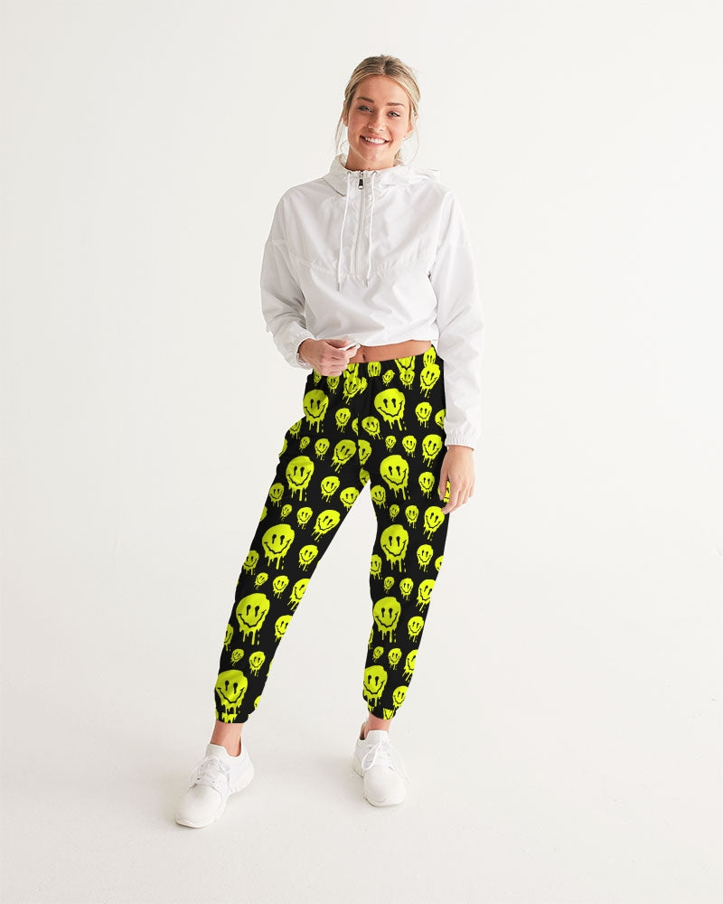 Drippy Melting Smiley Faces Aesthetic Women's Track Pants