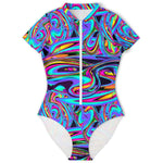 Crazy Electro Trip Short Sleeve Bodysuit