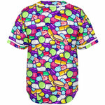 Trippy Colorful Pills EDM Baseball Jersey