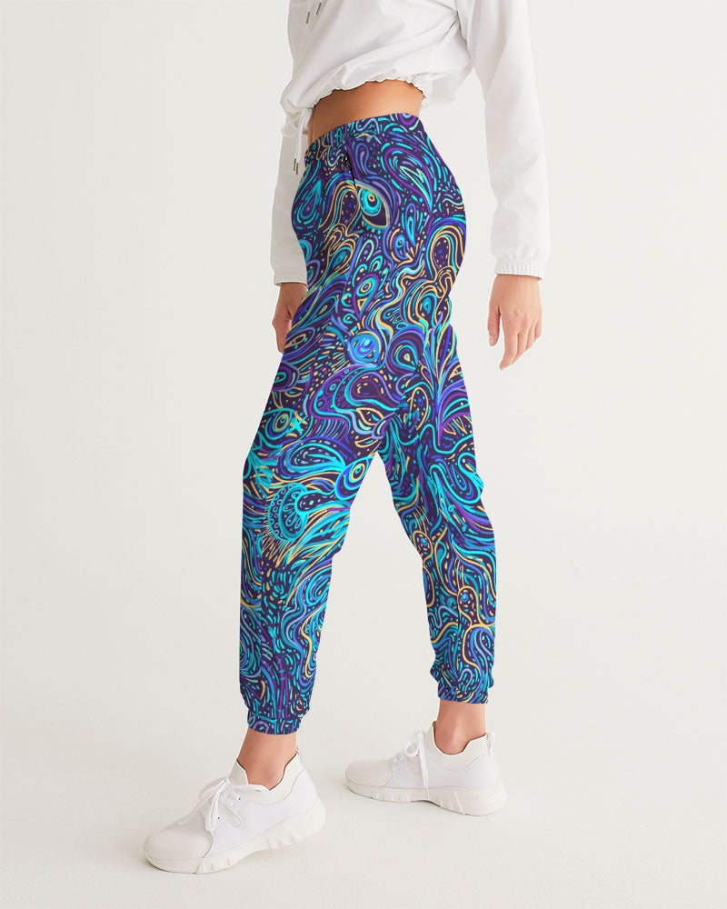 Psychedelic Blue Love Women's Track Pants