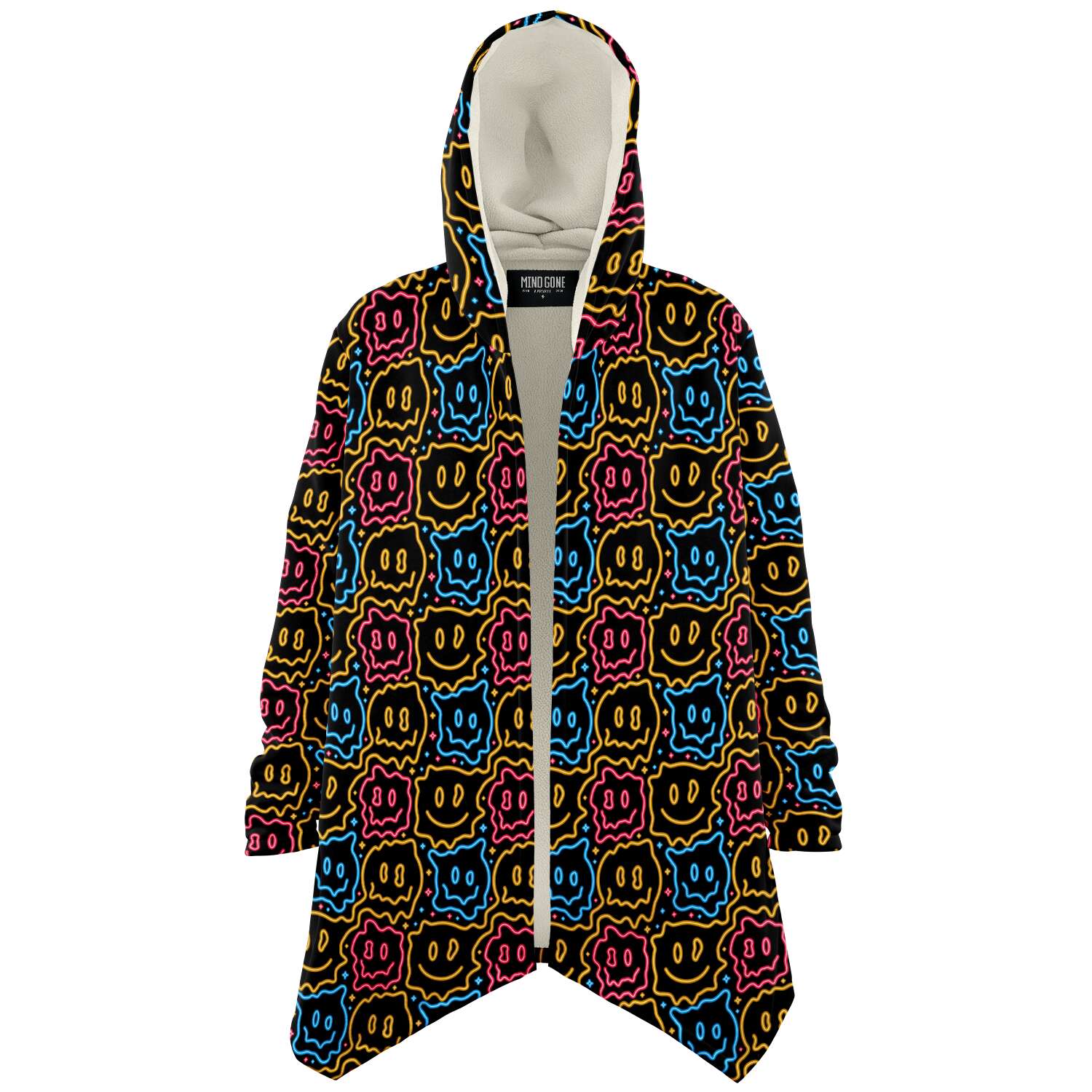 Drippy Smiley Faces Rave Cloak