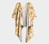 Vintage Hippie Mushrooms Draped Kimono