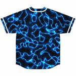 Electric Blue Lightning Festival Rave Jersery