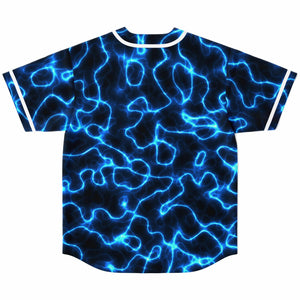 Electric Blue Lightning Festival Rave Jersery