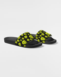 Drippy Melting Smiley Faces Aesthetic Men's Slide Sandals