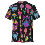 Neon Shrooms Unisex T-Shirt - Psychedelic Magic Mushrooms - Mind Gone