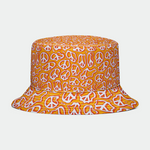 Trippy Hippie Peace Symbols Bucket Hat