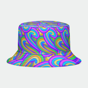 Psychedelia Wavy Drip Bucket Hat