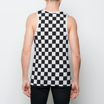 Checkered Rave Mens Binded Tank Top