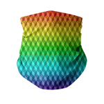 Colorful Rainbow Cube Neck Gaiter