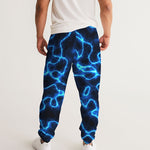 Electric Blue Lightning Men's Track Pants