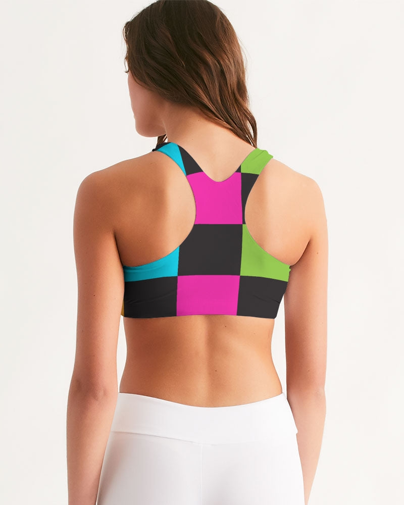 80s Retro Pop Women's Seamless Sports Bra