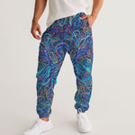 Psychedelic Blue Love Men's Track Pants