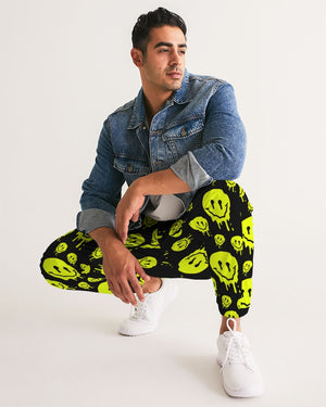 Drippy Melting Smiley Faces Aesthetic Men's Track Pants