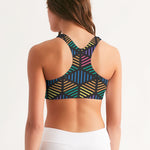 Geometric Hexa Vibes Women's Seamless Sports Bra