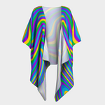 Groovy Vibes Draped Kimono Rave Duster