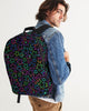 Bright Neon Stars Large Backpack
