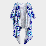 Lucky Evil Eye Draped Kimono