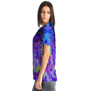 Blue Trippin Unisex T-Shirt - Abstract Paint Shirt - Mind Gone