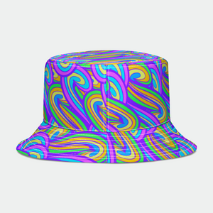 Psychedelia Wavy Drip Bucket Hat