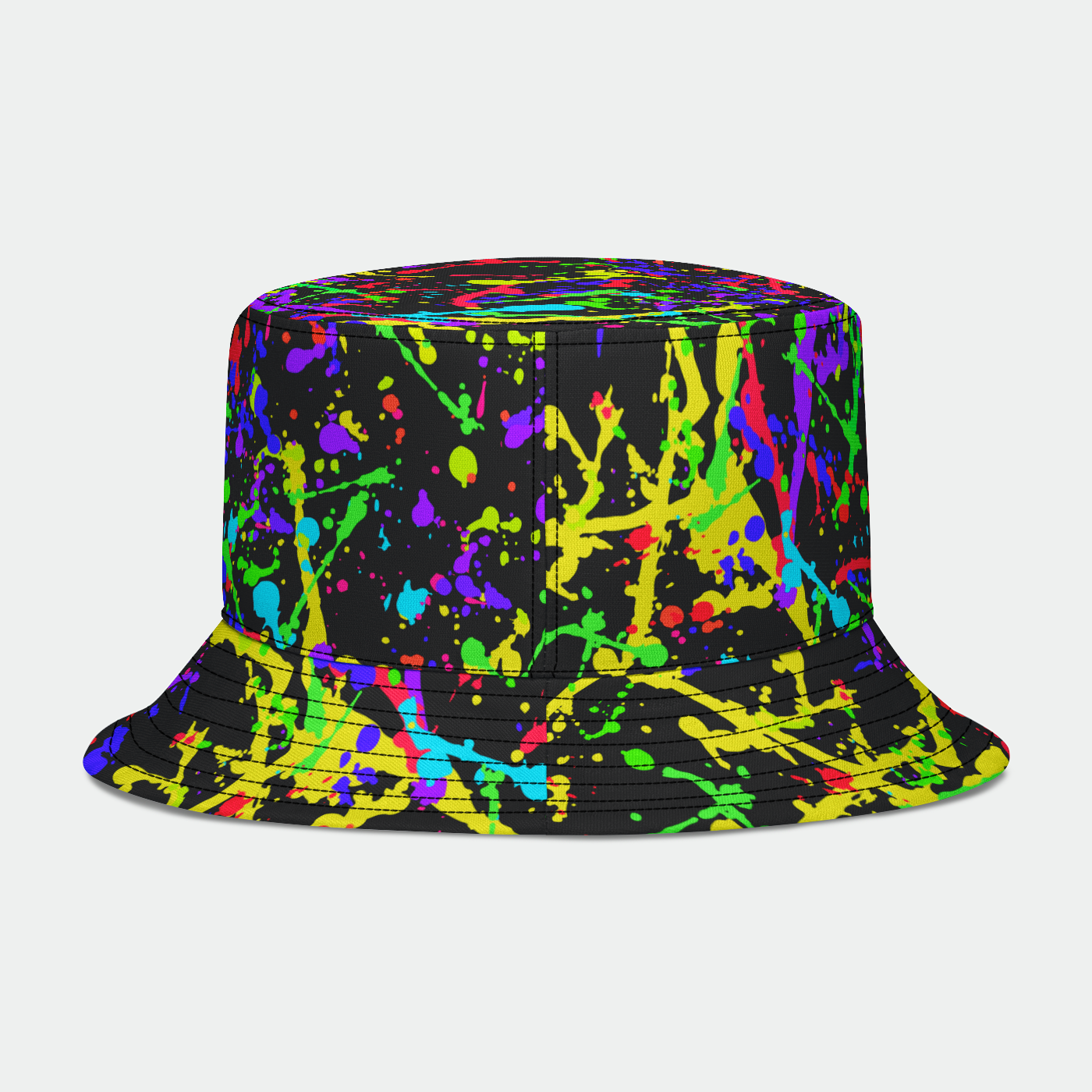 Trippy Paint Splatter Bucket Hat