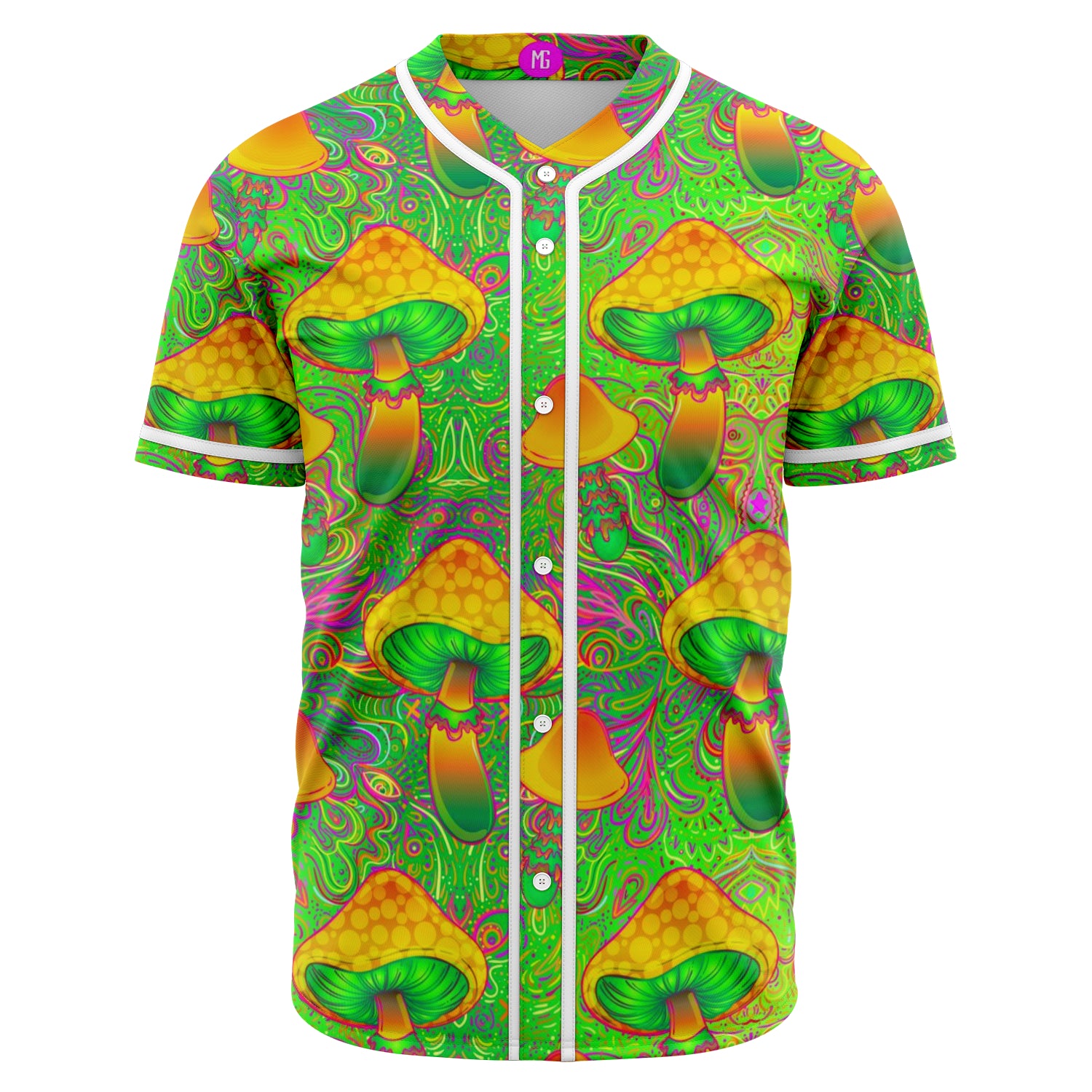 Trippy Psychedelic Baseball Jersey - Mind Gone