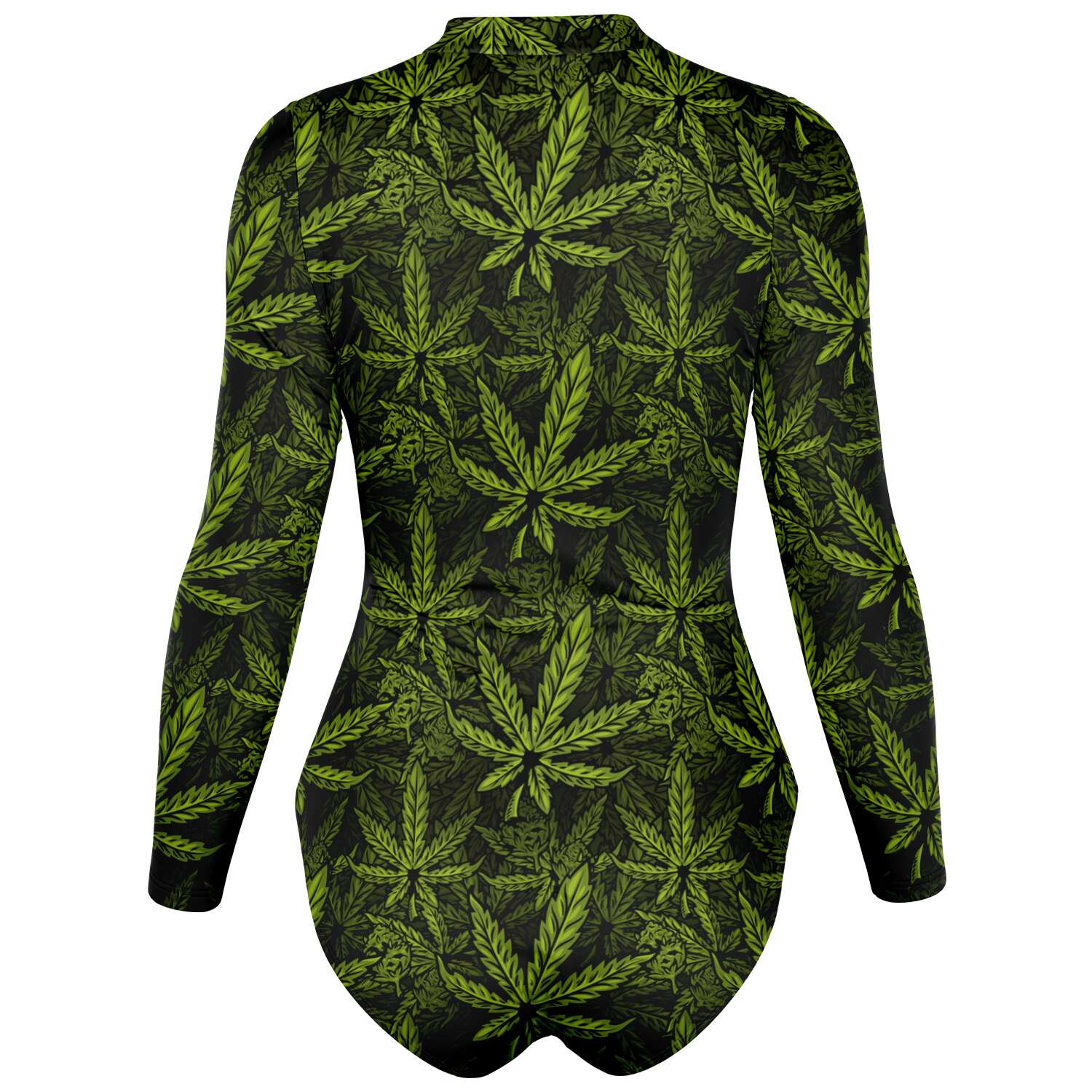 Cannabis Weed Full Sleeve Bodysuit