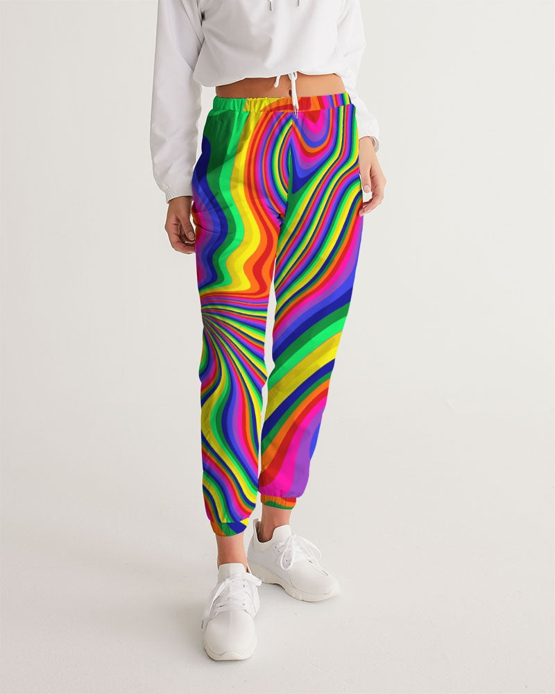 Neon Pour Rainbow Swirl Women's Track Pants