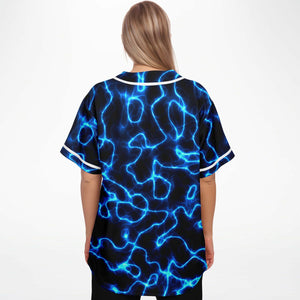 Electric Blue Lightning Festival Rave Jersery