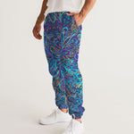 Psychedelic Blue Love Men's Track Pants